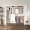 John Louis Home Solid Wood Walk-In Closet System with 6 Drawers and Glass Doors White JLH-285 - alternate 1